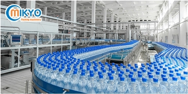 cac may moc thiet bi duoc su dung trong day chuyen san xuat nuoc uong dong chai