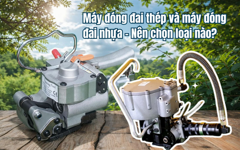 so sanh may dong dai nhua va may dong dai thep