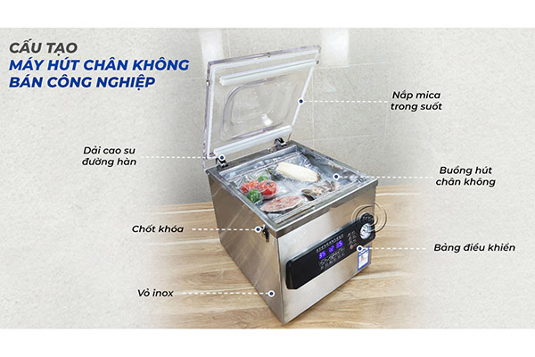 Cấu tạo máy hút chân không công nghiệp