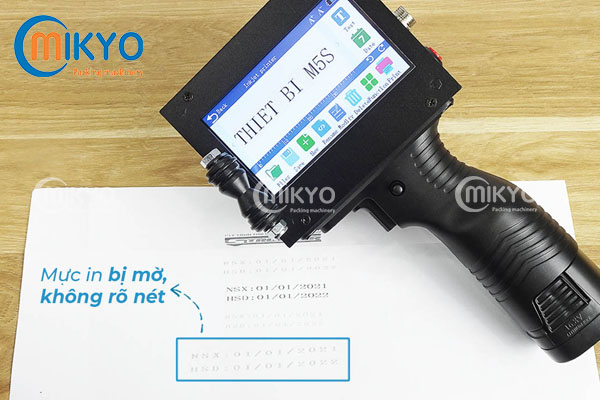Lỗi in mờ hoặc không rõ 