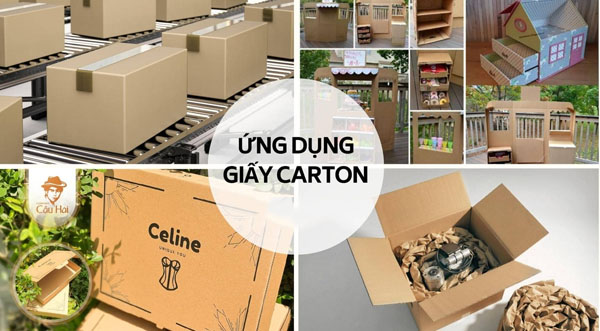 Ứng dụng giấy carton hiện nay?