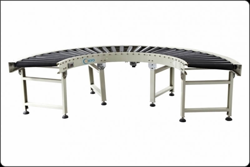 curved roller conveyor