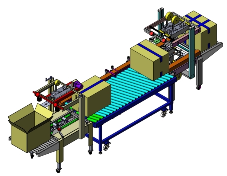 full automatic system carton sealing h type